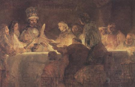 REMBRANDT Harmenszoon van Rijn The oath of the Batavians under Claudius civilis (mk33)